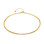 Gold vermeil snake chain necklace