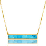 LOW IN STOCK Turquoise elongated necklace