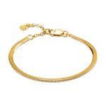 Gold vermeil snake chain bracelet