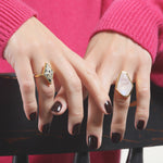 Moonstone freeform ring