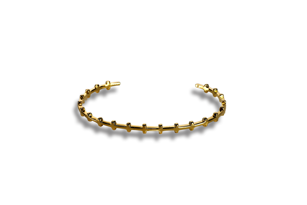 Cleopatra gold vermail cuff